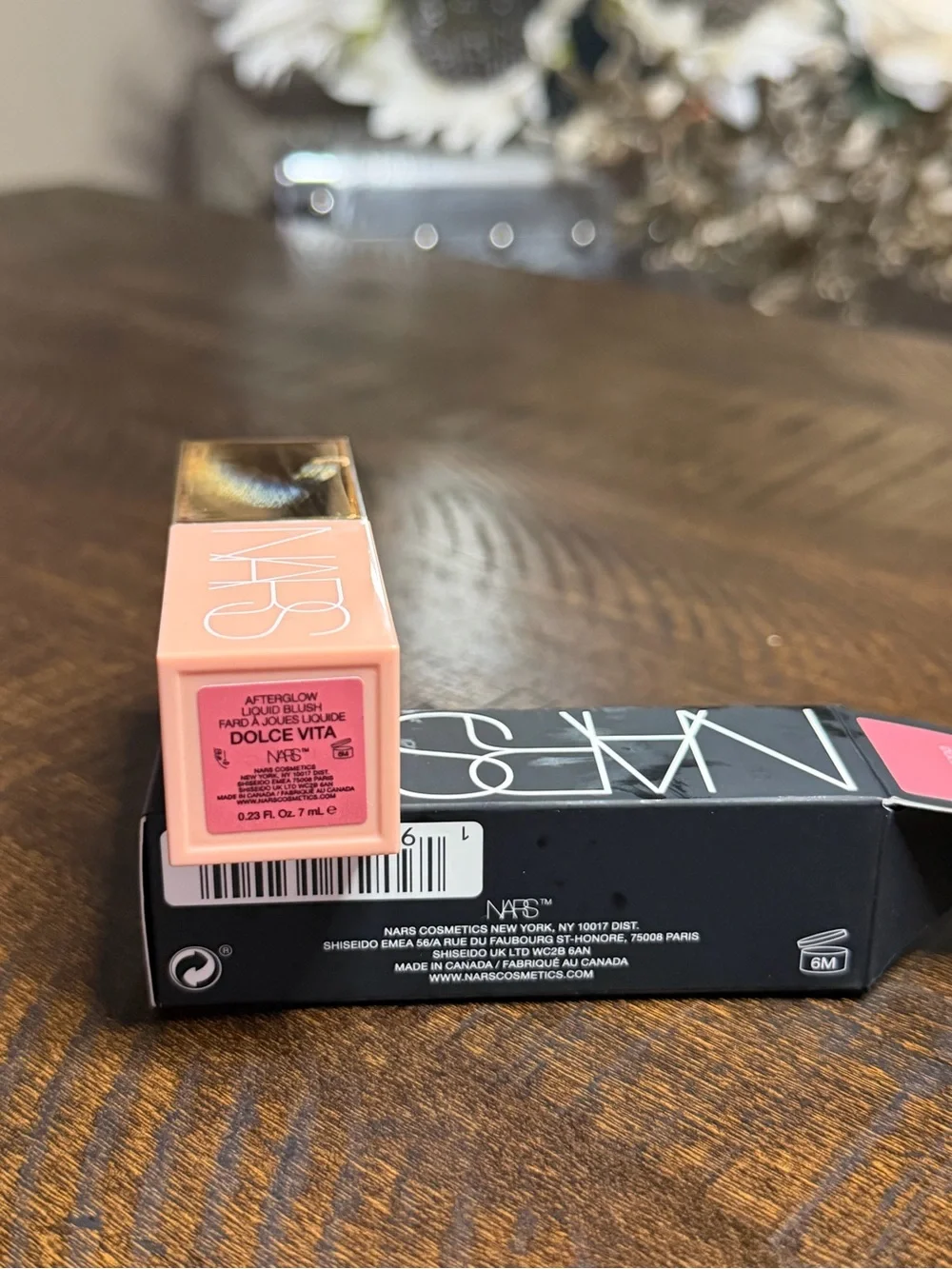 NARS Afterglow Liquid Blush — Dolce Vita Coral NEW Full size